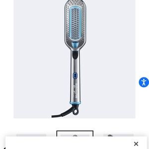 BaByliss Silver and Blue Hair Straightener